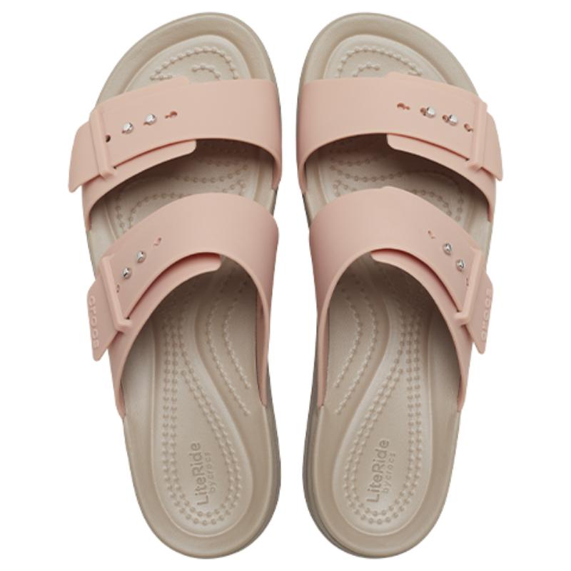 Crocs Pale Blush Brooklyn Sandal 'Brown Beige' Women's