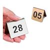 Acrylic Table Numbers for Events & Restaurants - Reusable, Stackable, Double-Sided Design (Gold, 1-30)