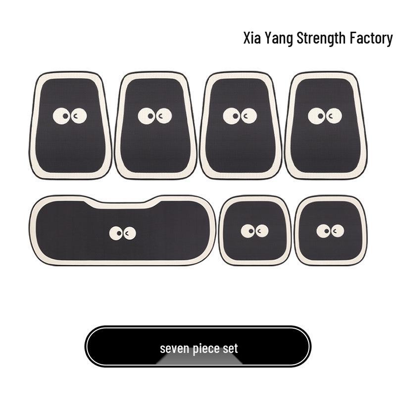 Cute Eyes & Feet Universal Car Seat Cushion for VW Golf, Sagitar, Tayron, T-Roc - All-Season Use.