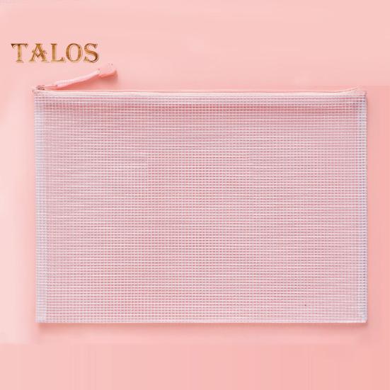 File Bag Large Capacity Storage A4 Files Stationery Carrying Case Transparent Visual Design Portable Document Organizer