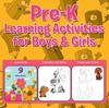 The Pre-K Learning Activities for Boys & Girls Book
