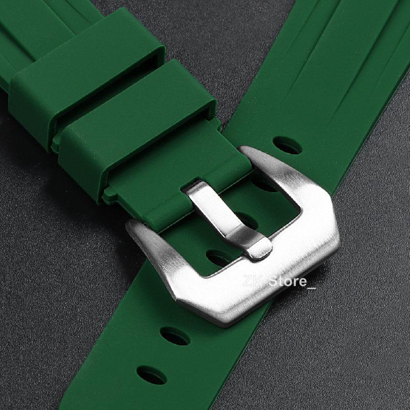 20mm 22mm 24mm 26mm Silikon Uhrenarmband für Panerai SUBMERSIBLE PAM441 Pa111 359 Gummi Uhrenarmband Herren Armband Zubehör