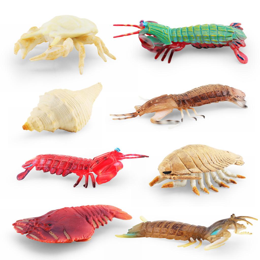 Underwater Animal Pvc Pipi Shrimp And Crab Sculptures Pack With Lifelike Marine Creatures For Aquarium Display