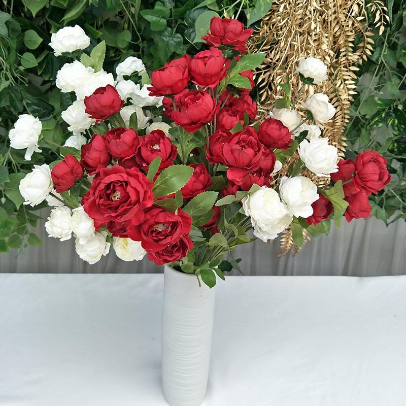 Peony Artificial Flowers Stems For Wedding Party Home Hotel Photography Props