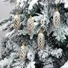 5 Stück Weihnachts-Kiefernzapfen-Anhänger Weihnachtsbaumschmuck Bemalte Kiefernzapfenkugel Frohe Weihnachten Heimdekorationen