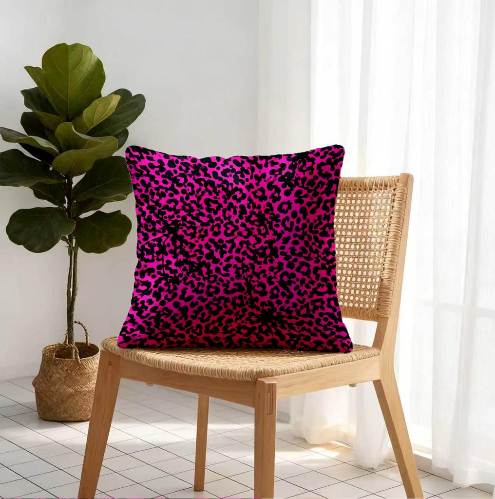 Throw Pillow 18.18 Inch Chic Leopard Print, Cushion Accent Pillow Includes Pillow Core, Nice Decor For Sofa Car Indoor Space