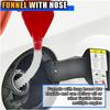 KITUREK Long Hose Plastic Fuel Funnel, Wide Mouth Plastic Oil Funnel, 1PC | Flexible Funnel Universal for Automotive Gasoline Diesel Water Engine Oil
