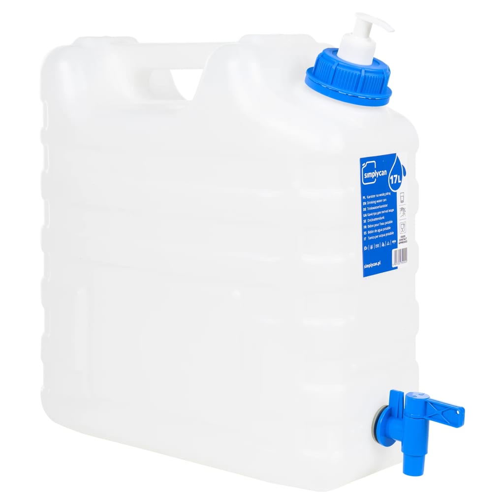 15 L Wasserbehälter mit Hahn und Seifenspender Kunststoff