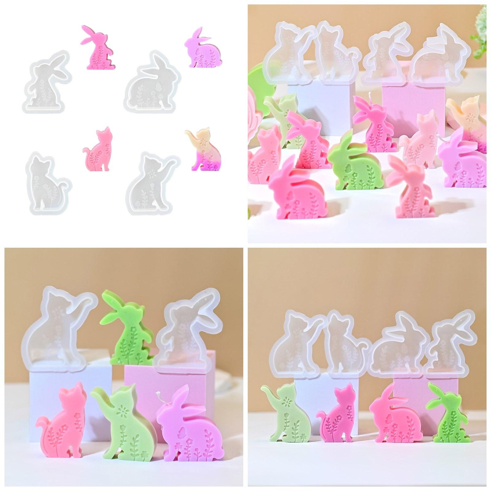 

Гибкая силиконовая форма, формы для свечей в форме животных, ароматизированные ароматерапевтические формы, форма для изготовления настольных украшений ручной работы 2