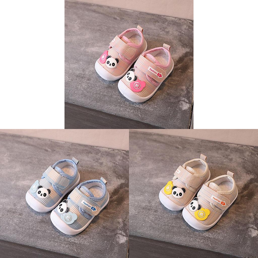 Baby Toddler Cartoon Soft Sole Shoes With Velcro For Boys Girls Kids Walkers