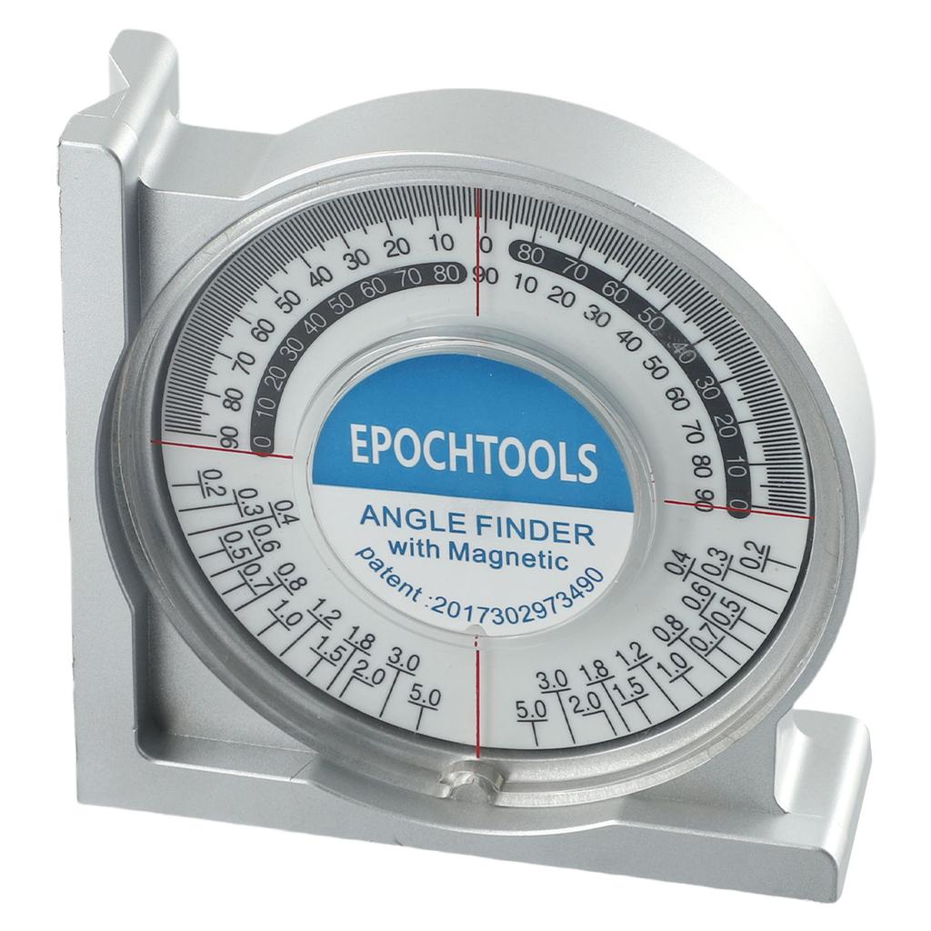 Slope Protractor Level Meter, Magnetic Contact, Strong and Permanent Ceramic Magnet, Accurate Angle Identification