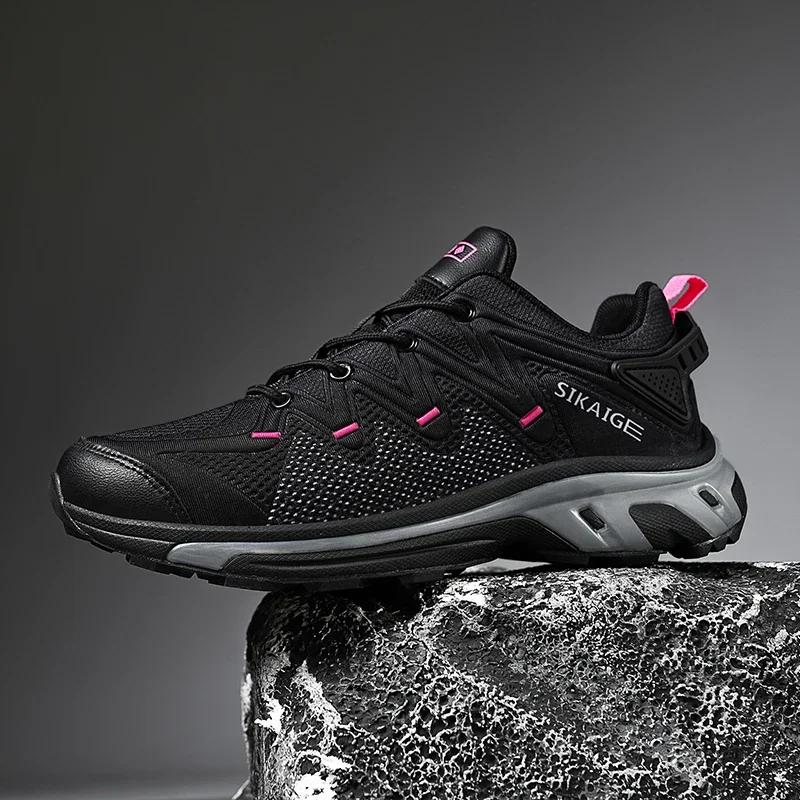 Herrenschuhe Trailrunning-Schuhe Herren Offroad-Sneaker Herren Leichtgewicht Rutschfest Outdoor Bergsteigen Sport Männliches Schuhwerk