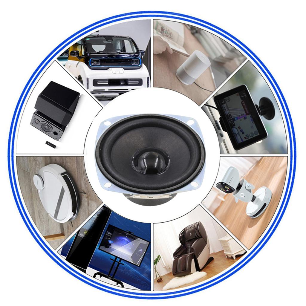 1pair 3Inch 4Ohm Audios Speaker Durability ABS Full Ranges Audios Speaker for Radio Intercom and Mini Speaker Systems