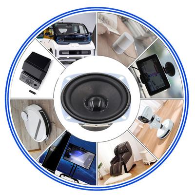 1 paio di altoparlanti audio da 3 pollici e 4 Ohm, durevoli, in ABS, a gamma intera, per radio, interfono e mini sistemi di altoparlanti