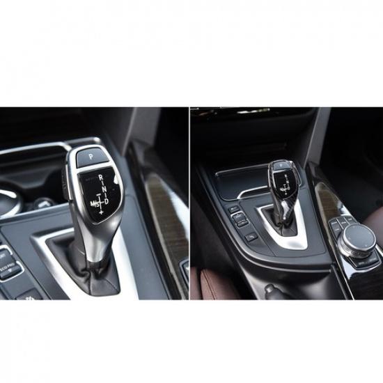 Gear Shift Knob Cover Trim Fits For BMW BMW 1 2 3 4 5 6 Series Carbon fiber Look