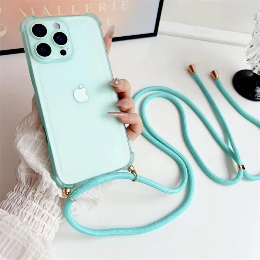 

Airbag Shockproof Phone Case For Xiaomi POCO X7 M7 X6 Pro X5 M6 F6 F7 Ultra C85 C75 C65 Crossbody Lanyard Necklace Silicon Cover POCO C65