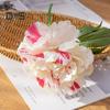 2Pcs Artificial Peony Flower Single Branch Forever Blooming Realistic Home Decoration Wedding Accessory Simulated Flower