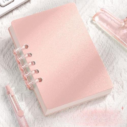 80 Sheets Square Lined A7 Pocket Notebook - High Quality Loose-leaf Mini Diary Book for Student School Supplies