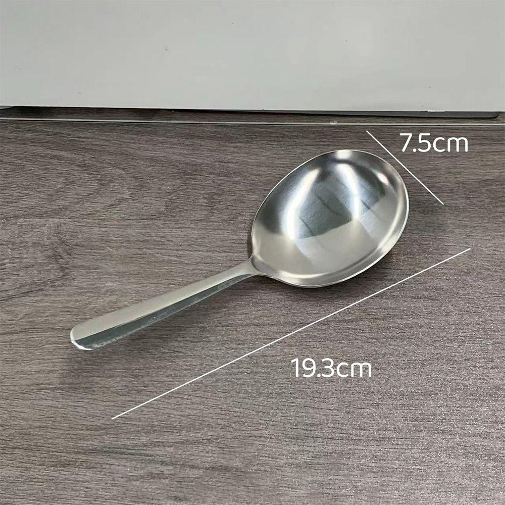 Durable Stainless Steel Non-stick Rice Spoon Easy to Clean Comfortable Rice Spoon Colander Rice Shovel for Household