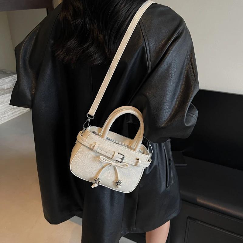 Advanced Sense Fashi Commute Handbags 2026 New Versatile Delicate Women's Shoulder Bags Ccise Solid Versatile Crossbody Bag