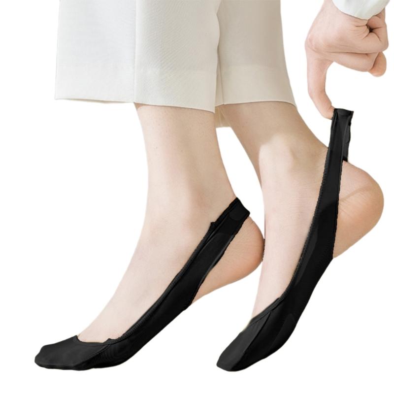 Antislip Strap Half Toe Invisible Low Cut Liner Socks Ball of Foot Cushioned No Show Padded Half Socks For Women Heel
