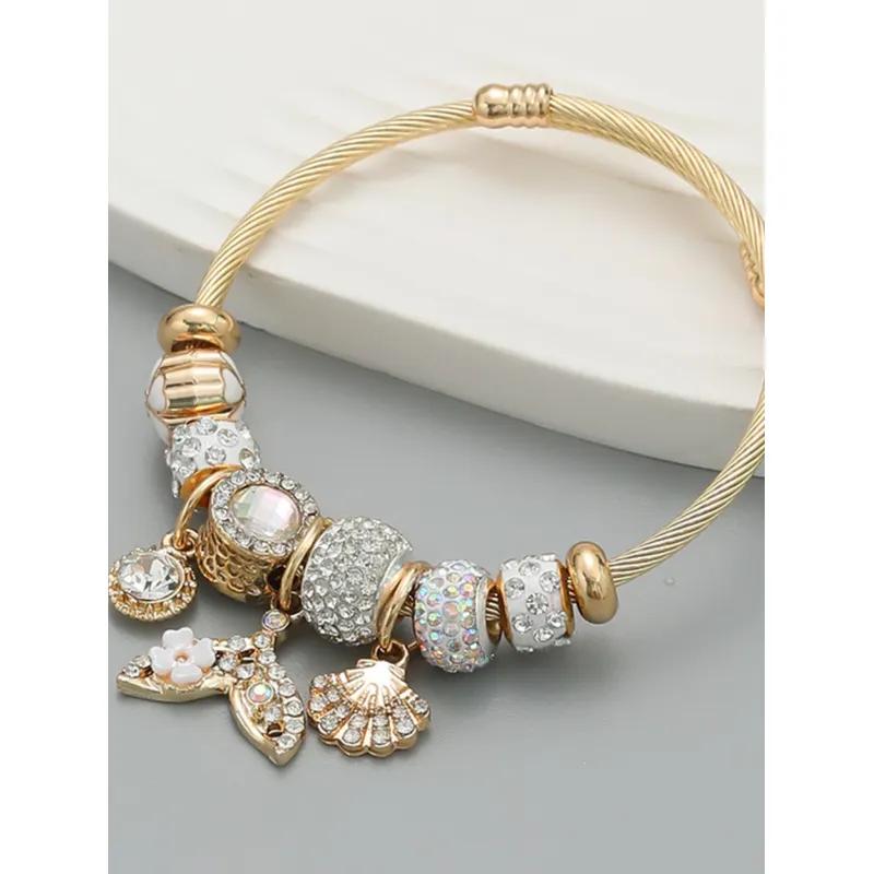 1 Women's Fashion Multi Element Beaded Mermaid Bracelet Bracelet, Wedding Daily Wear Matching Accessories
