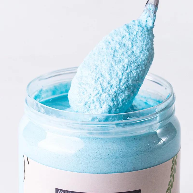 200ML Multicolor Quartz Sand Acrylic Pigment for Textured Painting Modeling Paste with Grainy Feeling for Painting Creation