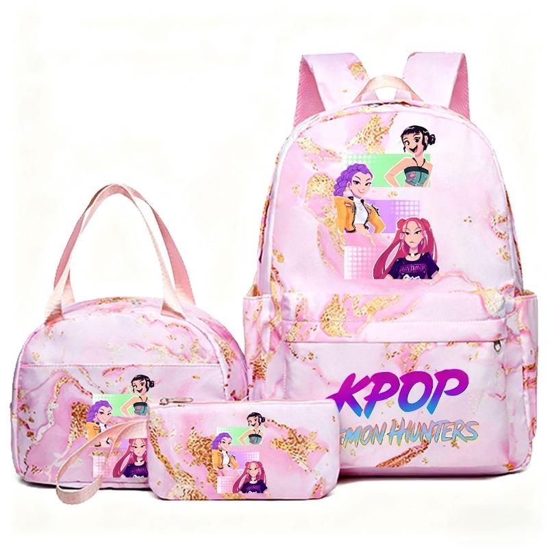 Set Zaino Scolastico 3 Pezzi – Zaino per Studenti con Borsa Pranzo e Astuccio