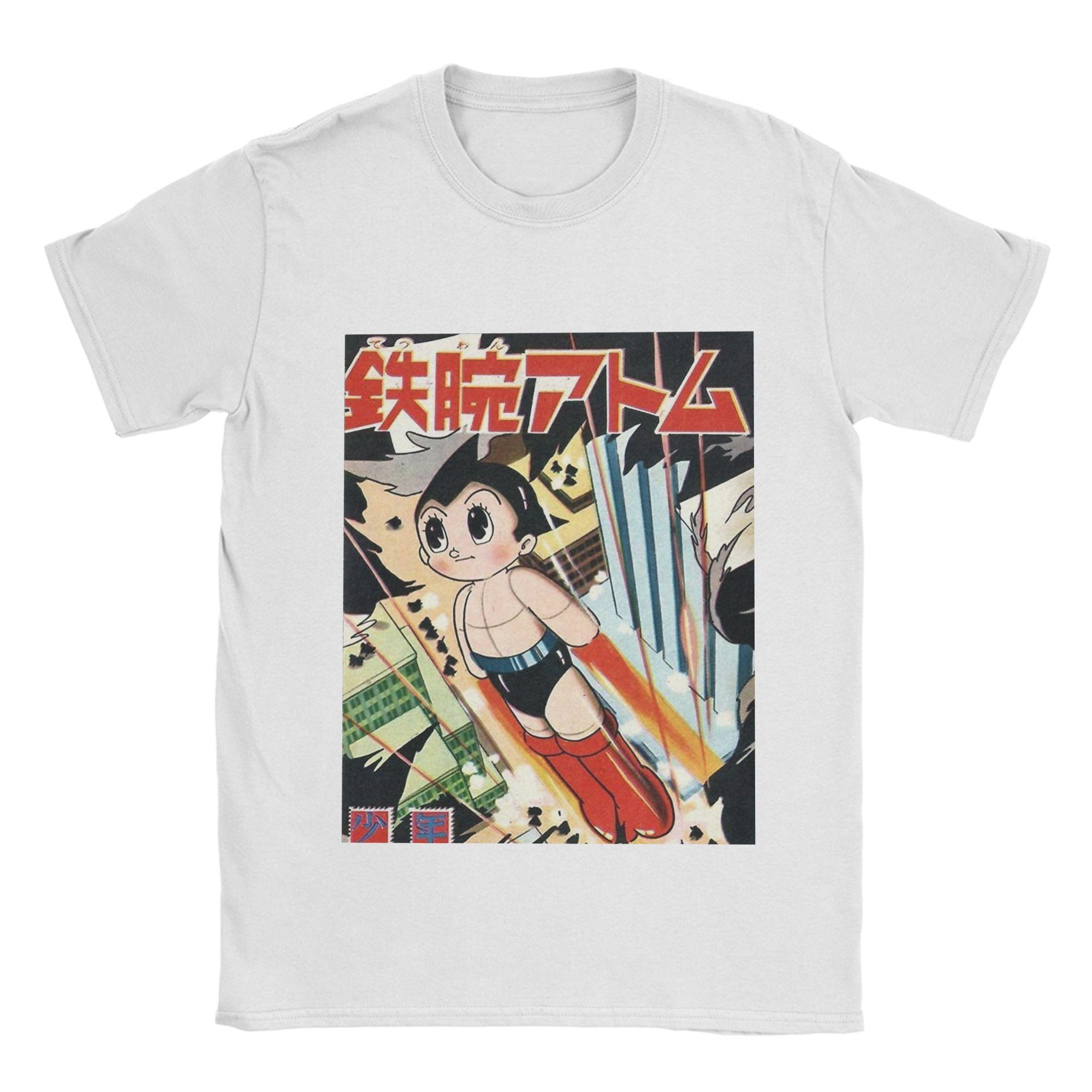 

Жіночі чоловічі футболки Miniso Вінтажні Astro Boy Обкладинка Повсякденні бавовняні футболки Футболка з коротким рукавом Круглий виріз Одяг Великі розміри M