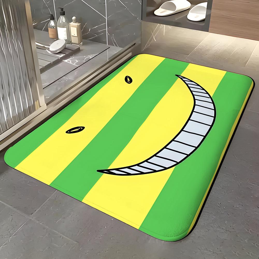 

anime A-Assassination Classroom Floor Mat Soft Flannel Entrance Door Mat Non Slip Absorbent Bathroom Bedroom Floor Rug 40x60cm