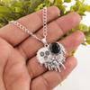 Green Tourmaline Gemstone 925 Sterling Silver Handmade Designer Pendant 1.49" CP-28-6