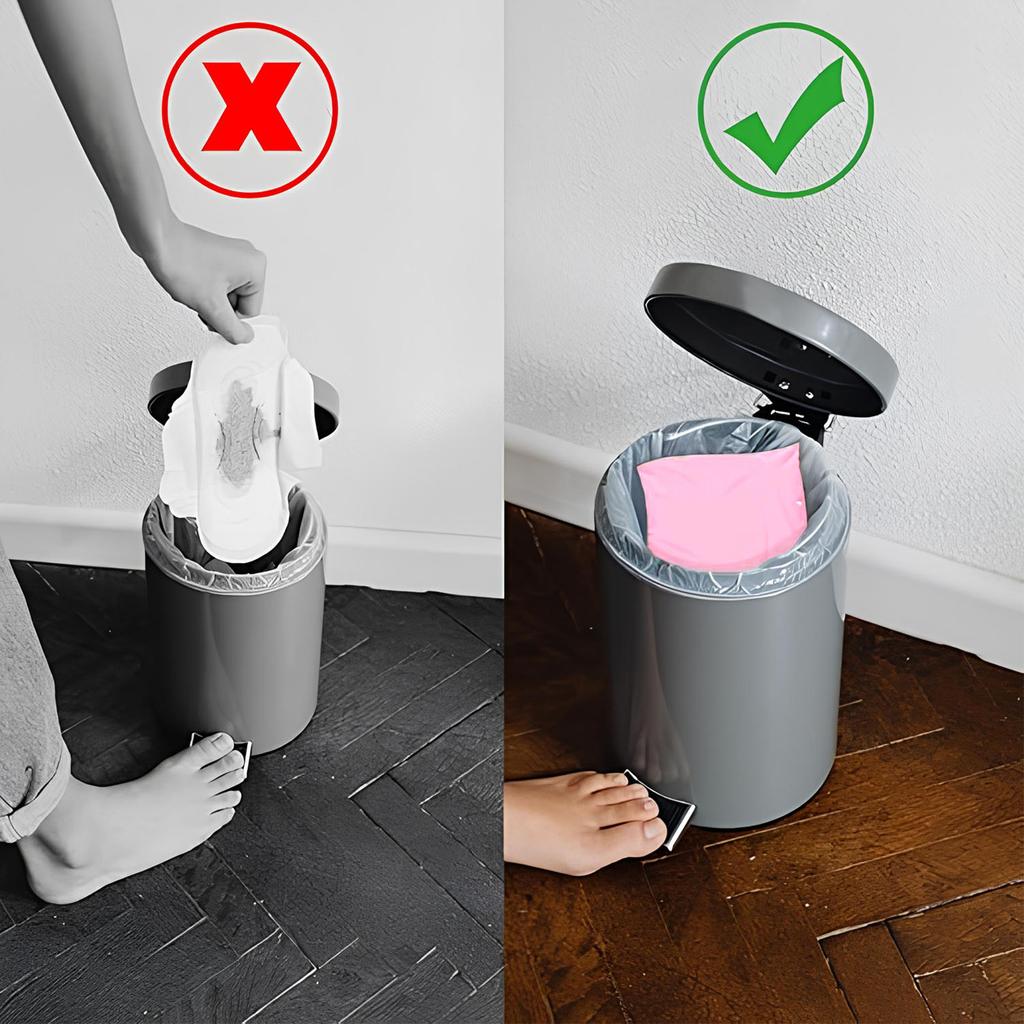 20Pcs/50Pcs Sanitary Napkin Disposal Bags,Women Feminine Hygiene Disposal Bags for Tampons and Pads, Personal Disposal Bag Self-