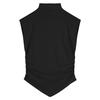 (Modal cotton) semi-turtleneck T-shirt new niche irregular slim-fit sleeveless vest top