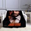 Movie John Wick printed Blankets Picnic blanket Flange Warm blanket Home travel blankets bed linings birthday gift