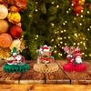 Claus Christmas Santa Reindeer Honeycomb Tabletop Decor Paper For Celebrations