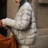 Heat storage three-proof light goose down jacket, round neck is easy to wear down jacket, short coat winter clothing autumn and winter women's clot