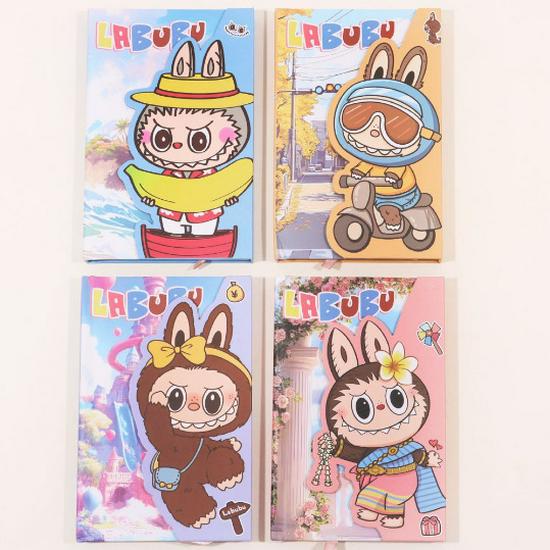 New A6 Anime Cartoon Planner: Creative Three-Fold Hardcover Notebook with Colorful Pages for Students.
