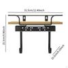 Ironing Board Holder Storage Rack Large Carbon Steel Heat Resistant Shelf Iron Hanger Wall Mount for