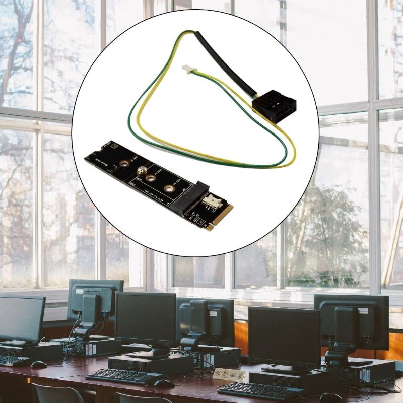 Drahtloser M.2 A+E Key Slot zu M.2 M Key Wifi Bluetooth-kompatibler Adapter für AX200 9260 Bcm94352Z Karte NVMe PCIE SSD