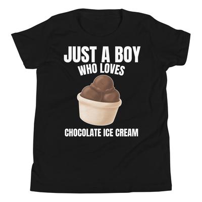 Nur ein Junge, der Schokoladeneis liebt Süßer Liebhaber Jugend T-Shirt