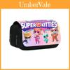 Superkitties Double Layer Pencil Case For Kids Cartoon School Supplies