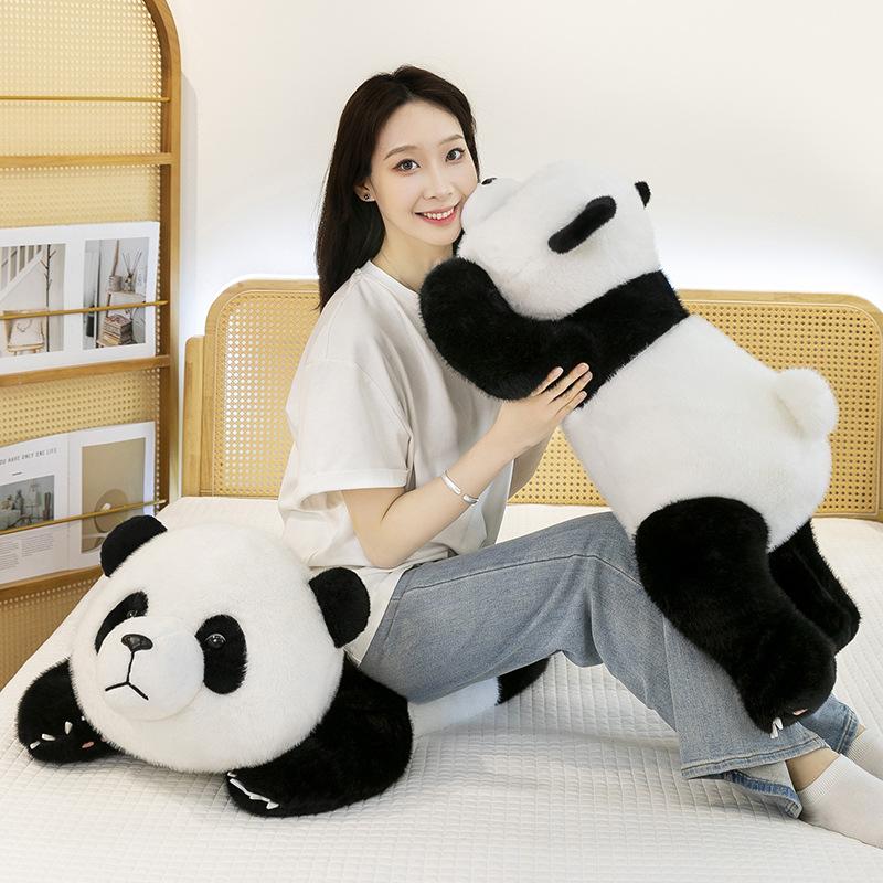 Cartoon Party Style Panda Plush Toy Doll Zoo Souvenir Simulated National Treasure Doll Children's Gift