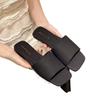 2025 Summer European and American New Fashion One-word Cool Slippers Simple Temperament Flat Bottom Square Head Sandals Women