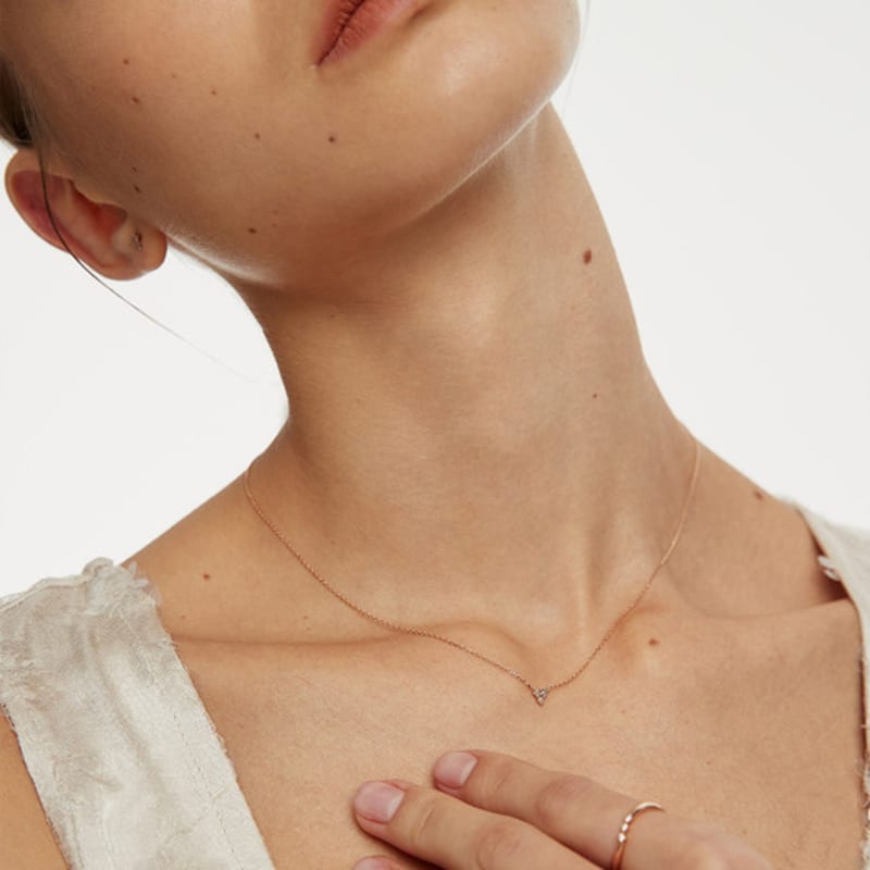 

JOY GRYSON Eblouir Gray Dia Necklace JG3AND67 ROSE GOLD