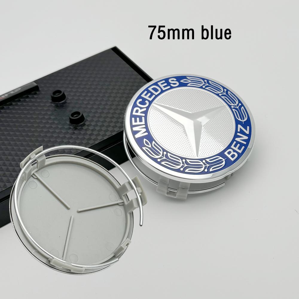 2026 Neu 4 Stück 75mm ABS Auto Radnabendeckel Logo für Mercedes Benz C207 C218 A207 C117 CLA CLS E-Klasse W212 S212 X166 W176 W205 W246 rx2