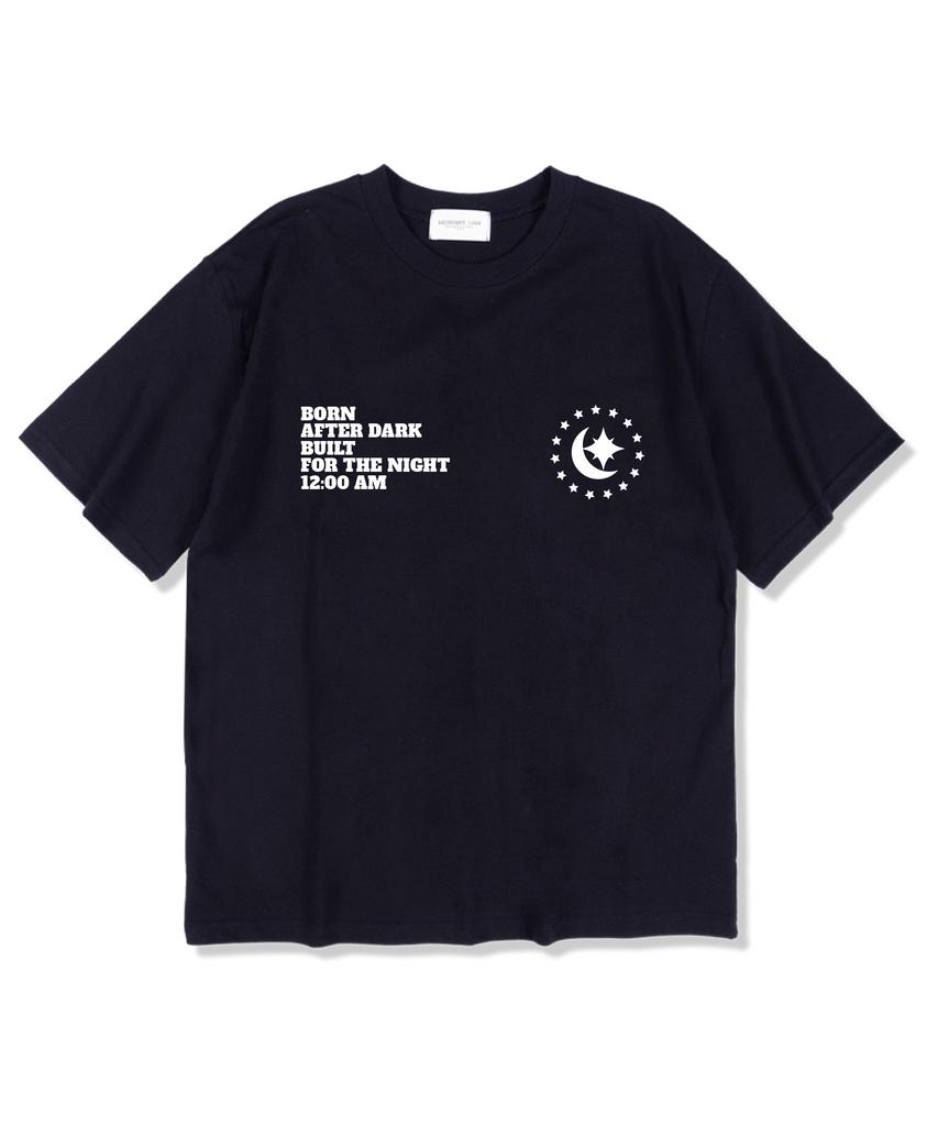 MIDNIGHT12AM Born After Short Sleeve T-Shirt Navy