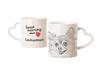 Chihuahua Long-haired - Cup with a Dog, Adorable Cup with a Heart-shaped Handle, Universal Gift from the Brand