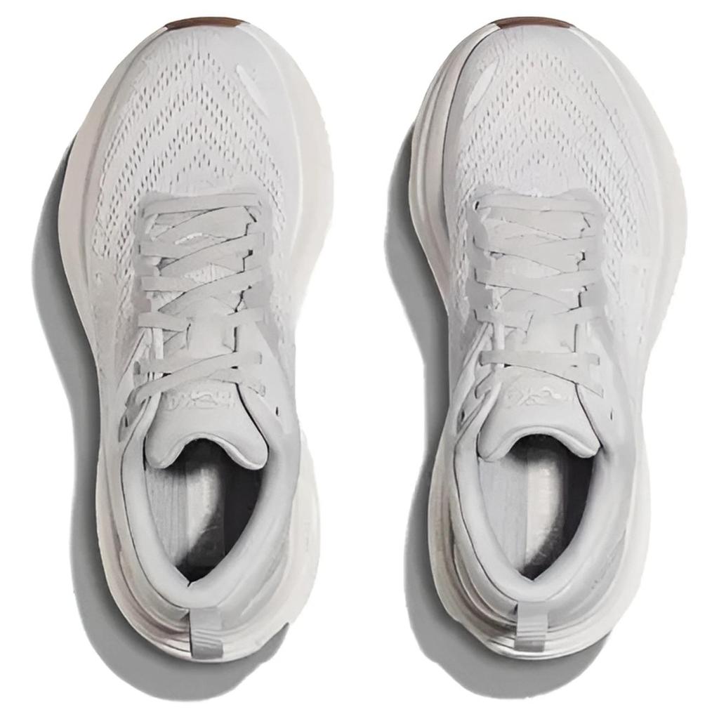 HOKA Bondi 8 Lunar Rock Men Sneakers Grey Nimbus-Cloud 1123202-LRNC