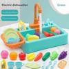 Analog Electric Dishwasher Sink Children's Role Playing Kitchen Set Toys Kids Toy Pretend Play Accessory [jkw]