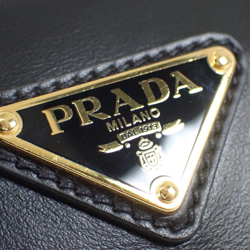 Prada 1BC194_ASK_F0002_V_OOO Shoulder Bag Black Calfskin Women